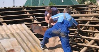 Демонтаж крыши в Шелехове - стоимость работ от 740 рублей за м2